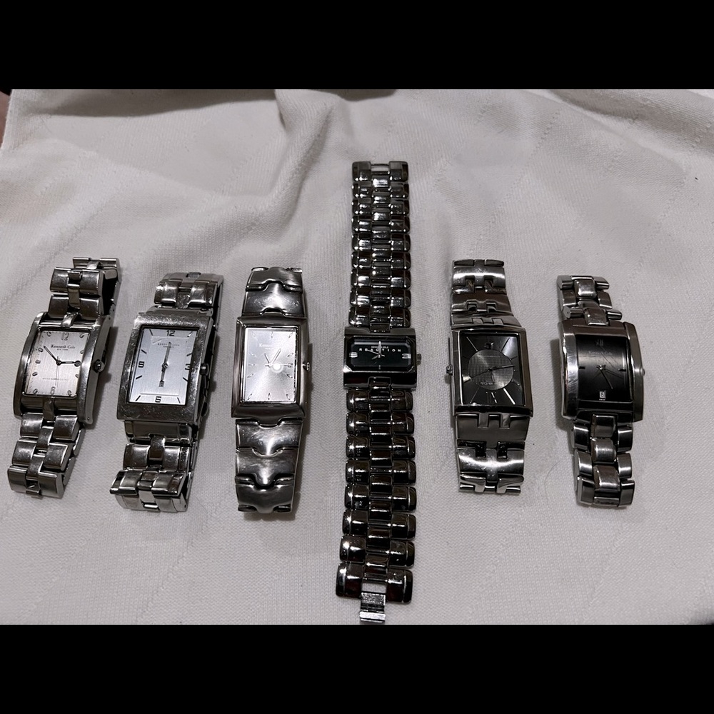 KENETH COLE WATCHES LOT OF 6 WATCHES ***ALL WATCHES WORK PERFECTLY*** $25ea